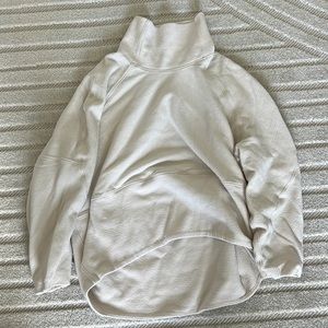 Lululemon discontinued!! white opal funnel neck sweater